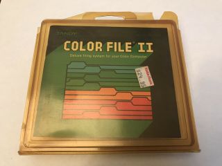 Color File Ii Radio Shack Tandy Color Computer 26 - 3110 1986