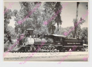 Vintage 5 " X7 " Photo Train Railroad D & Rgw 315 2 - 8 - 0