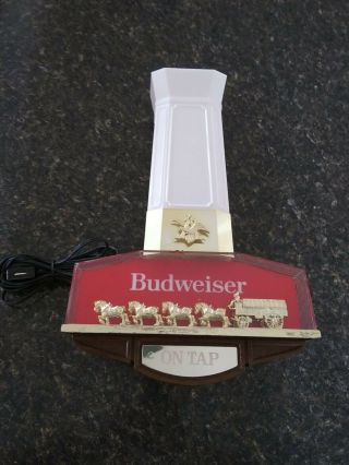 Vintage Budweiser " On Tap " Clydesdale Bar Light