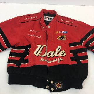 Chase Authentics Vintage Nascar Dale Earnhardt Jr Coat Goodyear Jacket Youth Xl