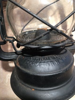 Antique C.  T.  Ham MFG.  Co.  No.  0 Clipper Lantern Lantern - Vintage 3