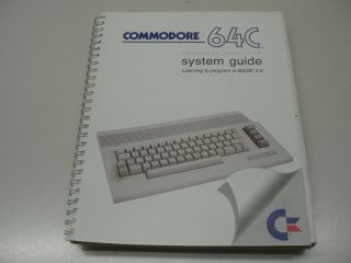 1986 Commodore 64c Personal Computer System Guide 2.  0 Book
