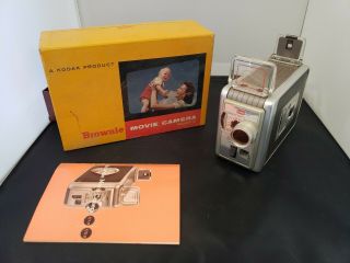 Neat Vintage Kodak Brownie Model 2 8mm Movie Camera W/box