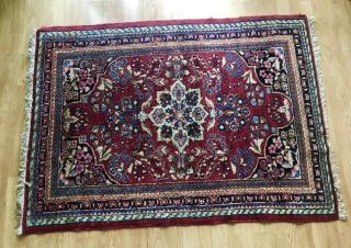 Antique Persian Mosul Hand Knotted Wool Rug