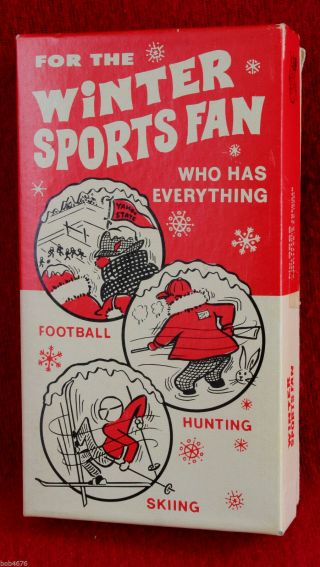 1973 " For The Winter Sports Fan Who Has Everything " Nose Warmer Great Box Gag