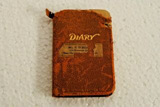 Vintage 1937 Handwritten Diary Full