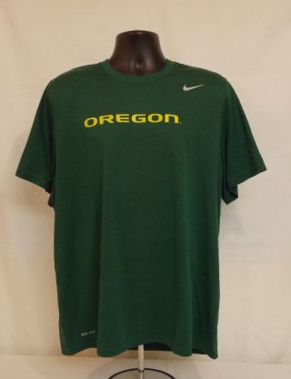 Oregon Ducks Nike Team Issued Dri - Fit Coach Exclusive Short Sleeve Shirt Mens Xl
