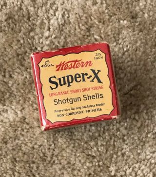 Vintage Western - X Rare 410 Ga.  5 Chilled Collector Empty Shot Shell Box