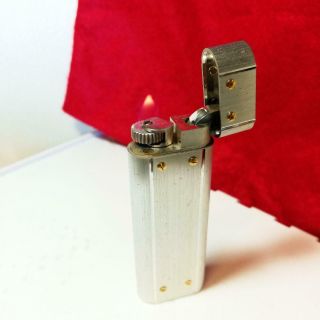 Vintage Cartier Gas Lighter swiss made Santos silver 2