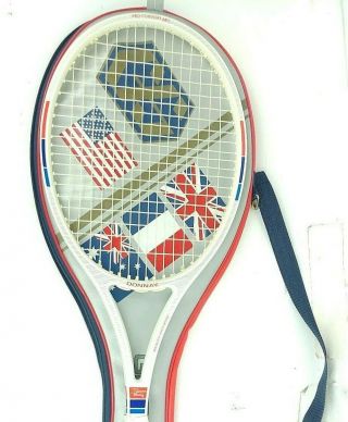 Vintage Donnay Bjorn Borg Tennis Racket Pro Comfort 680 Grand Slam Case 11oz