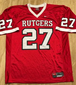 Ray Rice Rutgers Scarlet Knights Vintage Nike Team Ncaa Football Jersey