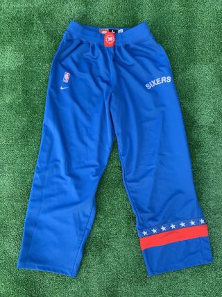 Nike Rewind 1966 Philadelphia 76ers Warm - Up Pants - Size Large Vtg Rare Sixers