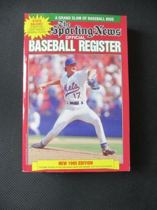 1995 Sporting News Baseball Register Brett Saberhagen Mets