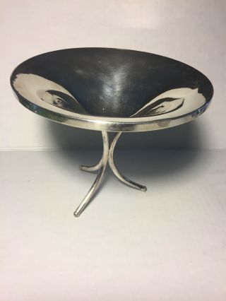 Vintage Fisher Sterling Silver Weighted Pedestal Bowl Mid Century 920