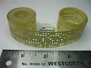 Punched Paper Tape Tty Computer Teletype Several Feet - Vintage Qty 1