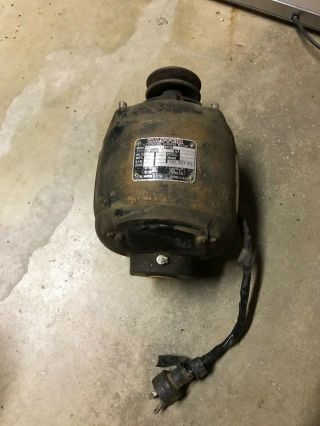 Master 1/4 Hp Vintage Electric Motor 110/220 Volt 1 Phase Heavy Duty 1725 Rpm