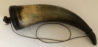 Antique 19th Century Powder Horn - Approx 12 " Long