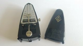 Vintage Wittner Germany Taktell Piccolo Metronome With Winding Key  G4
