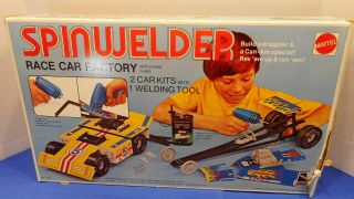Vintage Ideal Toys Spinwelder Race Car Builder Set Building Toy W/box -