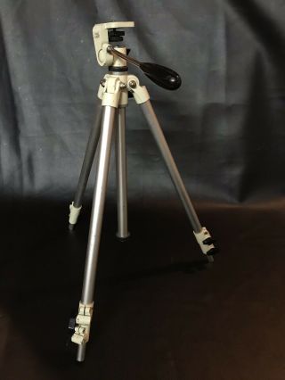 Vintage Prinz Albert Telescoping Camera Tripod - Heavy Steel - 20 " To 48 " Japan