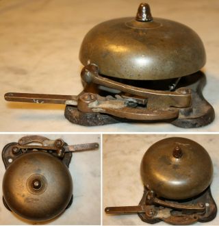 Vintage Antique Bronze/brass Boxing Ringside Bell - Fire Station - Ship - School - Fight