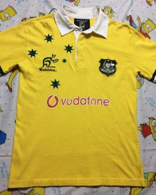 Vintage Australia Wallabies Sevens Rugby World Cup Jersey Size Small EUC 2
