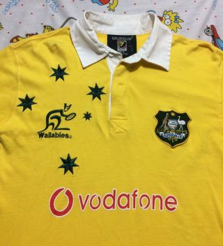 Vintage Australia Wallabies Sevens Rugby World Cup Jersey Size Small EUC 3