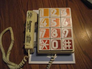 Vintage Western Electric Telephone Large Numbers Push Button Rare