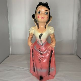 Vintage Snow White Chalkware Doll 15” Height 1940 