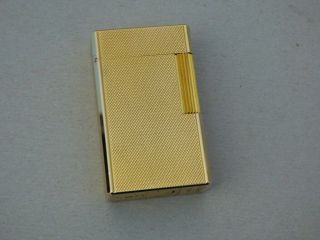 S T Dupont Line1 Large Lighter - Gold Plated -