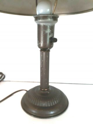 Vtg Metal Industrial Flying Saucer UFO MCM Desk Table Lamp Atomic Steampunk 15 