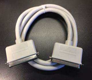 Premium C50 Scsi Cable 6ft M/m Centronics 50 - Pin Apple Macintosh Male Gray