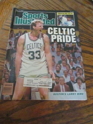 Sports Illustrated - June 8,  1987 - Larry Bird - Celtic Pride - Boston Celtics