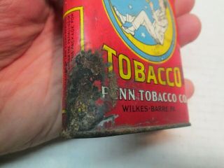 Vintage 1920 ' s Honey Moon Pocket Tobacco Tin 3
