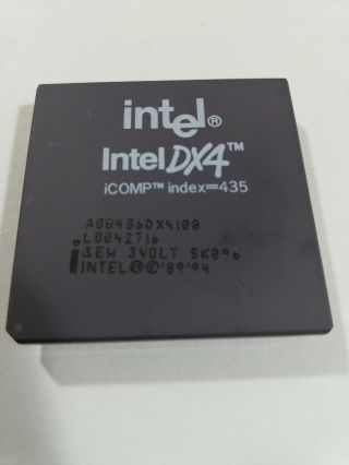 Intel Dx4 100mhz A80486dx4100 Cpu.