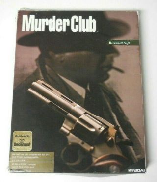 Murder Club Game Kyodai Ibm/tandy 5.  25 " Floppy Disks