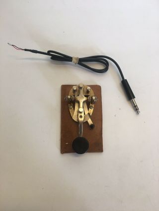 Vintage Telegraph Straight Key Ham Radio Morse Code Cw Keyer