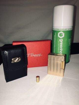 100 Authenticvintage S.  T.  Dupont Gold Plated Lighter