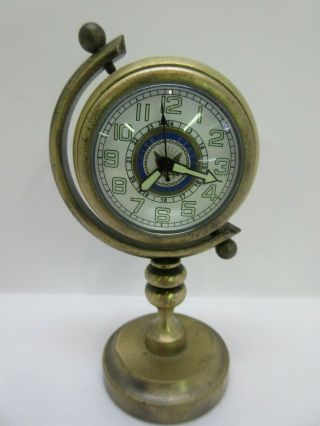 Vintage U.  S.  Navy Clock With Brass Casing Rare