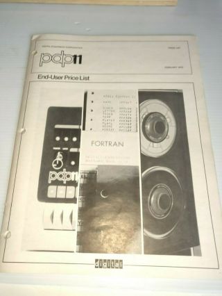 Dec Pdp - 11 Oem Price List 1975