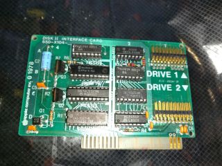 Apple Ii Vintage Computer Disk Ii Interface Card 650 - X104