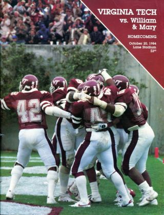 1984 Virginia Tech Vs William & Mary College Football Program