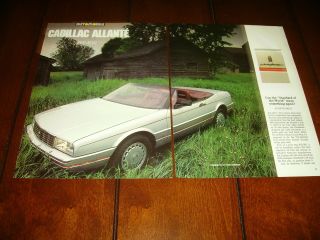 1987 Cadillac Allante 14 Page Article