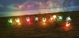 Vintage String Of Lighted Chinese Lanterns 2