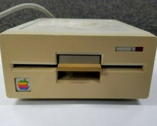 Vintage Apple A9m0107 5.  25 " External Floppy Drive For Apple Ii Desktop Pc
