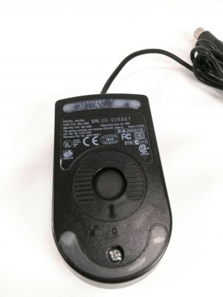 Vintage IBM PS/2 Two Button Trackball Wired Ball Mouse Model mu08j 2