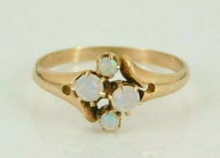 Vintage / Antique Victorian 9k Rose Gold Opal Ring Size 7