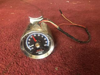 Vintage Dixco Tachometer 0 - 10,  000 Rpm Tach Rpm Gage Rat Hot Rod Gauge