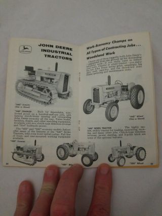Vintage 1959 - 60 Advertising John Deere Pocket Notebook Calendar Ruler 3