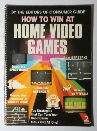 Vintage 1982 Consumer Guide How To Win At Home Video Games Atari Book
